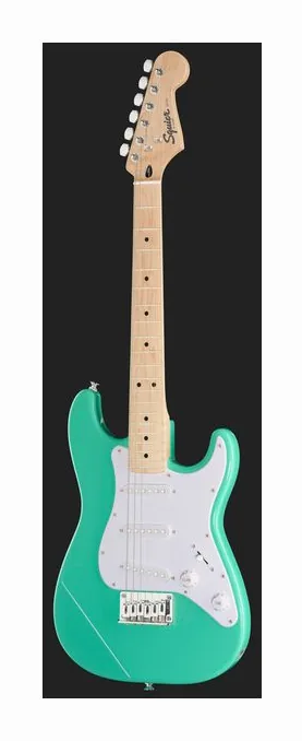 Squier Mini Strat MN SFMG, przetworniki i gałki regulacji