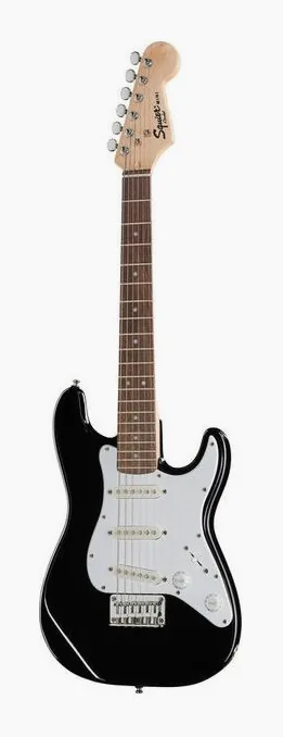 Squier Mini Strat V2 BK IL widziana od przodu