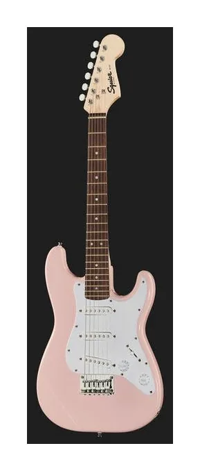 Squier Mini Stratocaster IL DR ujęta od przodu na neutralnym tle