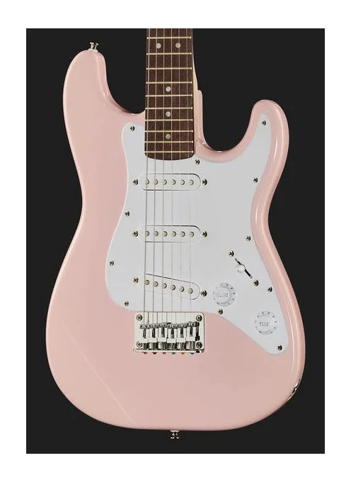 Squier Mini Stratocaster IL PK, przetworniki i gałki regulacji