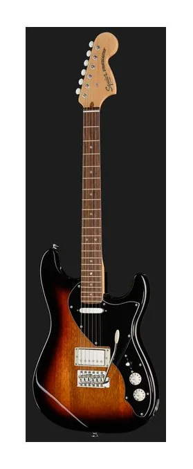 Squier Paranormal Strat Deluxe 3CSB, korpus i lakier z bliska