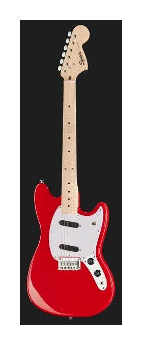 Squier Sonic Mustang MN Torino Red, gryf i podstrunnica z boku
