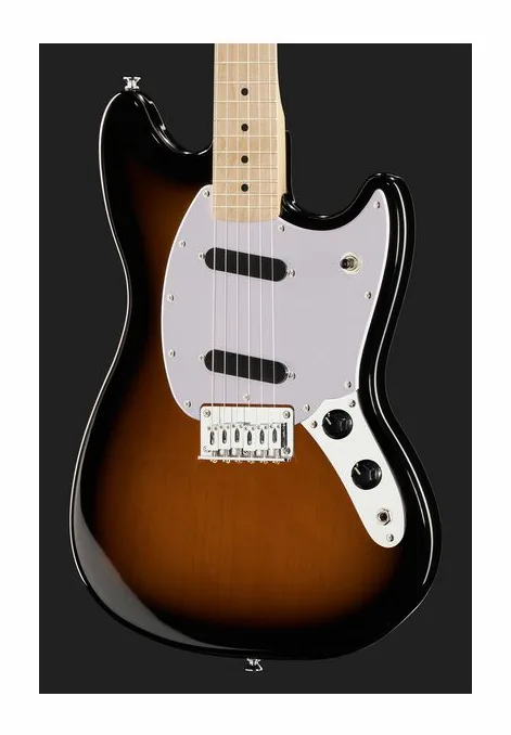 Squier Sonic Mustang HH Flash Pink widziana od przodu