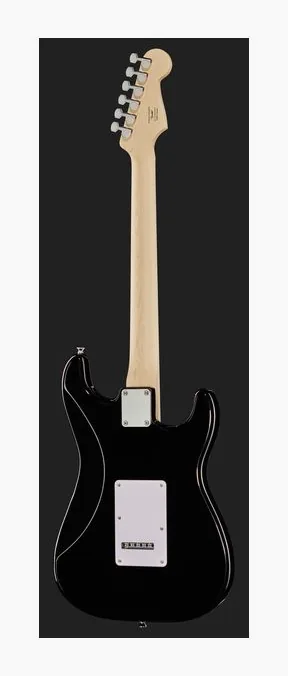 Squier Sonic Strat MN LH Black, przełącznik przetworników i gniazdo wyjściowe