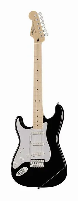Squier Sonic Strat MN LH Black widziana od przodu