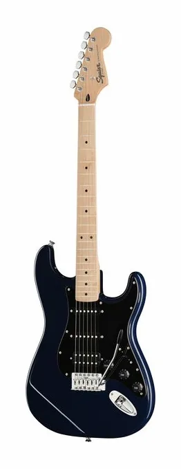 Squier Sonic Strat HSS MN MNB ujęta od przodu na neutralnym tle