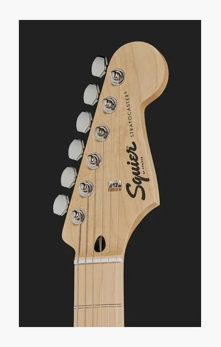 Squier Sonic Strat HT H Flash Pink, prog zerowy i pierwsze pozycje na gryfie