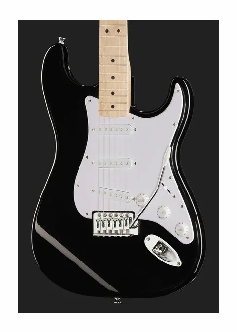 Squier Sonic Strat MN Black, gryf i podstrunnica z boku
