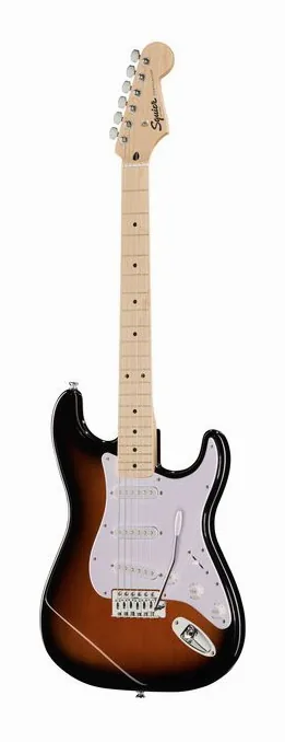 Squier Sonic Strat MN 2TSB sfotografowana frontalnie