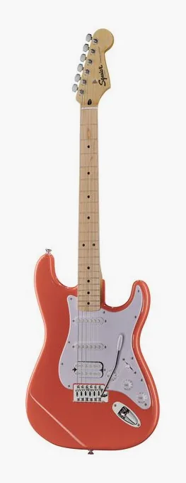 Squier Sonic Strat HSS TCoral widziana od przodu