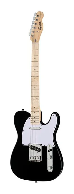Squier Sonic Tele MN Black widziana od przodu