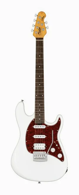 Sterling by Music Man CT30CHSS Olympic White widziana od przodu