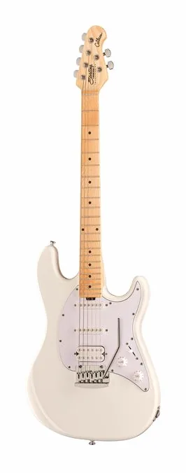 Sterling by Music Man Cutlass CT20HSS Canvas White ujęta od przodu na neutralnym tle