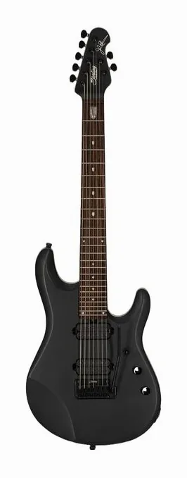 Sterling by Music Man John Petrucci JP70 SBK ujęta od przodu na neutralnym tle