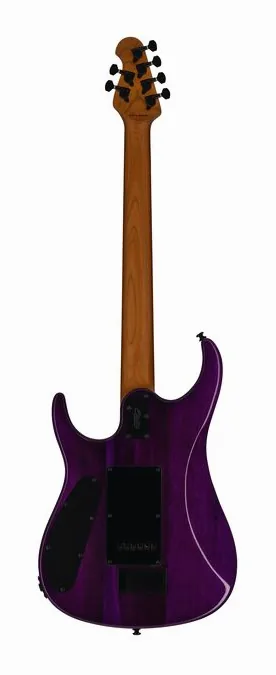 Sterling by Music Man JP150DFM Purple Nebula, linie korpusu z góry