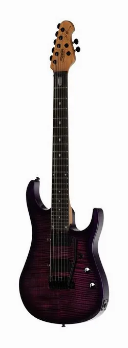 Sterling by Music Man JP157DFM Purple Nebula, przełącznik przetworników i gniazdo wyjściowe