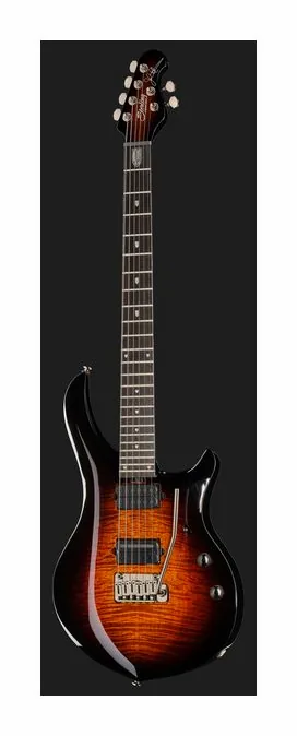 Sterling by Music Man Majesty 200XFM Tiger Eye, profil boczny korpusu