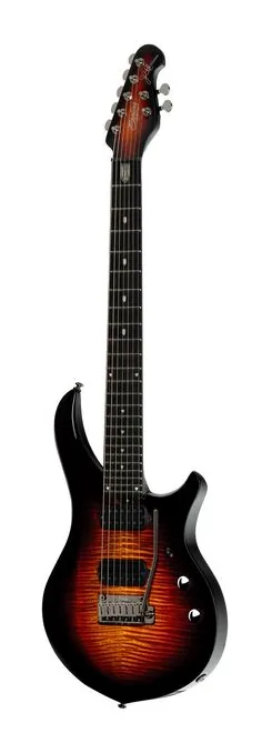Sterling by Music Man Majesty 207XFM Tiger Eye, linie korpusu z góry