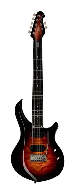 Sterling by Music Man Majesty 207XFM Tiger Eye widziana od przodu