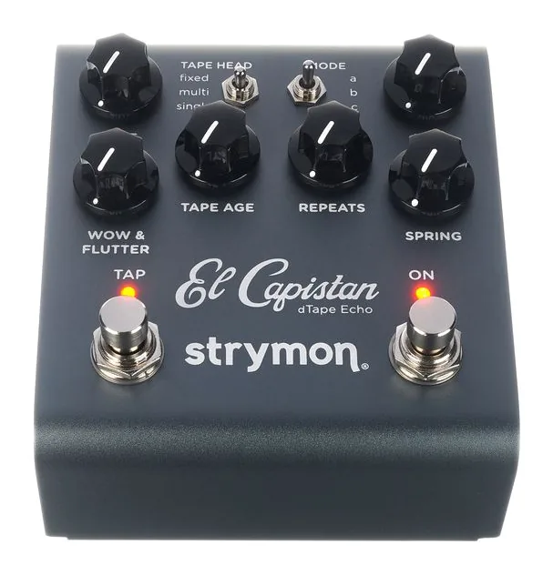Strymon El Capistan V2, dioda i przełącznik nożny