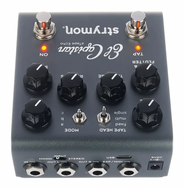 Strymon El Capistan V2, footswitch z bliska