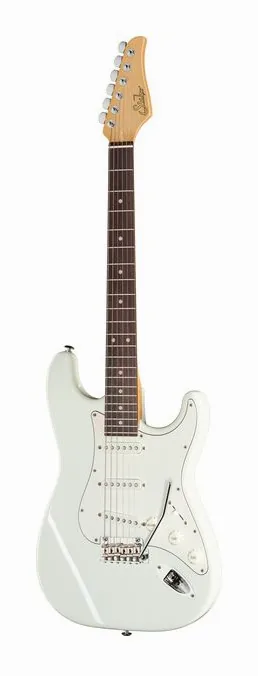 Suhr Classic S Antique SSS RW OWT ujęta od przodu na neutralnym tle