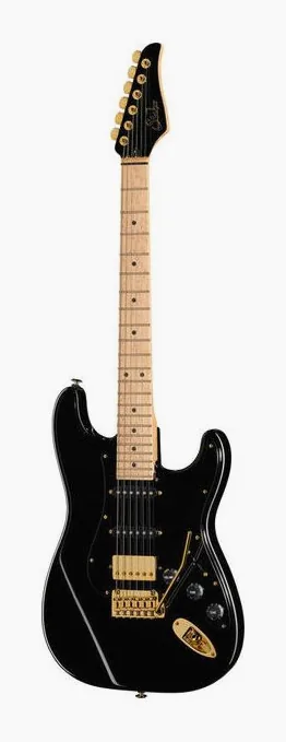 Suhr Mateus Asato Classic S MN BK z bliska od przodu