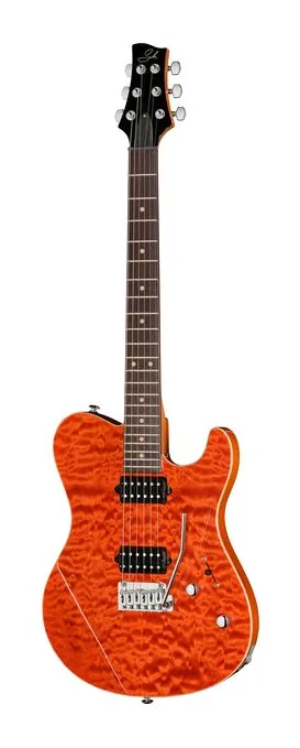 Suhr Oso Custom Orange Stain ujęta od przodu na neutralnym tle