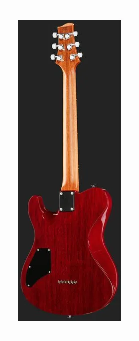 Suhr Oso Trans Red, główka z kluczami i logo