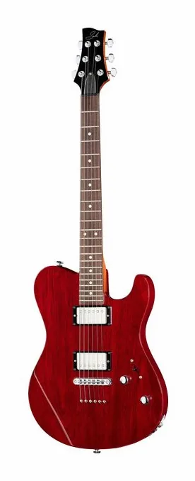 Suhr Oso Trans Red z bliska od przodu