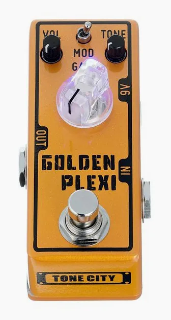 Tone City Golden Plexi V3 Distortion, dioda i przełącznik nożny