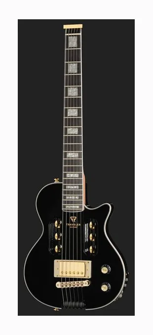 Traveler Guitar EG-1 Custom V2 Gloss Black, korpus i lakier z bliska