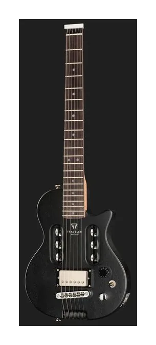 Traveler Guitar EG-1 MOD-X Matte Black, przełącznik przetworników i gniazdo wyjściowe