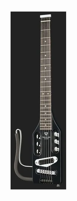 Traveler Guitar Electric Ultra-Light LH MBK, główka z kluczami i logo