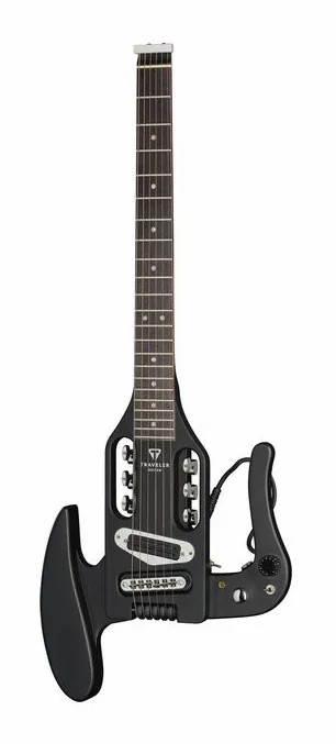 Traveler Guitar Pro Series Mod X - Matte Black widziana od przodu