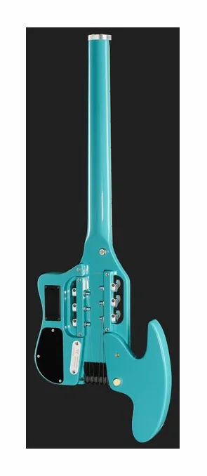 Traveler Guitar Speedster Deluxe Hot Rod Blue, główka z kluczami i logo
