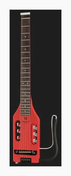 Traveler Guitar Ultra Light Vintage Red, główka z kluczami i logo