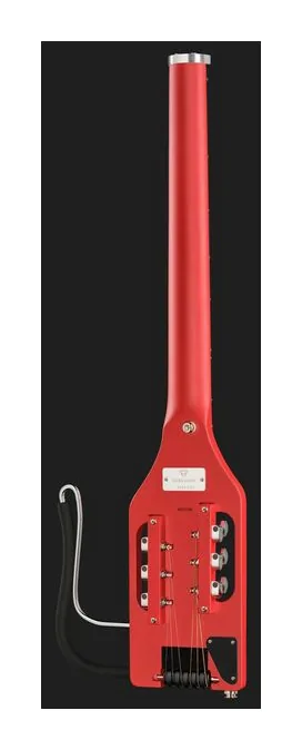 Traveler Guitar Ultra Light Vintage Red, główka z kluczami i logo