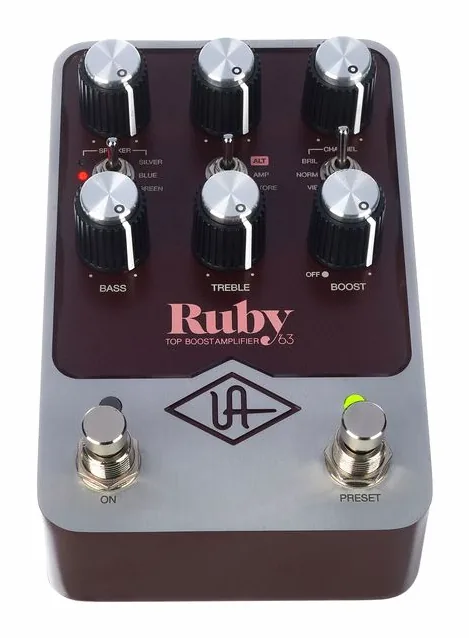 Universal Audio UAFX Ruby '63, złącza z tyłu urządzenia
