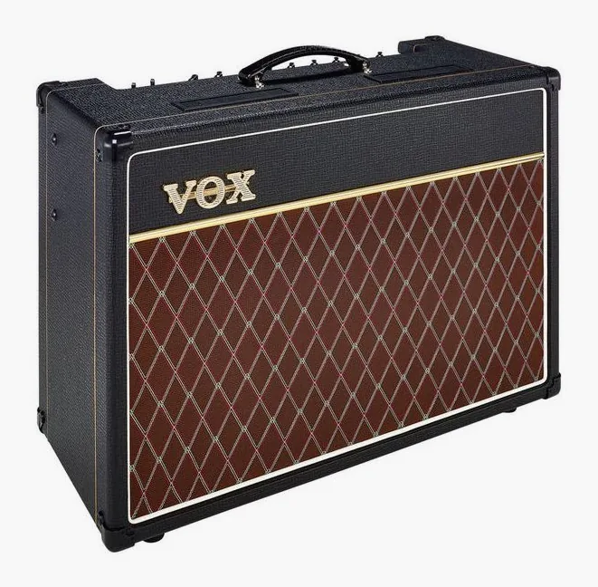 Vox AC15 C1, widok z góry na head