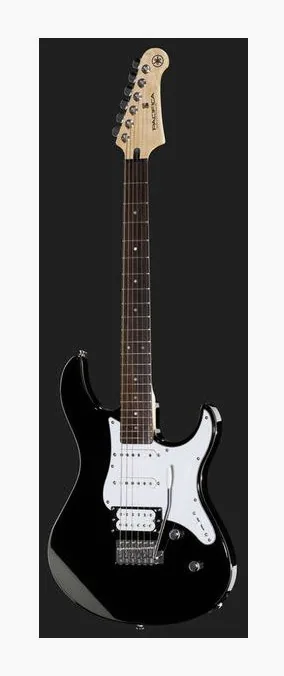 Yamaha Pacifica 112V BL RL, główka z kluczami i logo