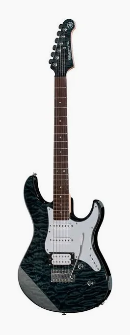 Yamaha Pacifica 212V QM TBL widziana od przodu