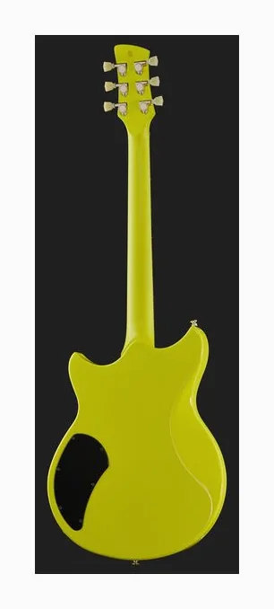 Yamaha Revstar RSE20 Neon Yellow, główka z kluczami i logo